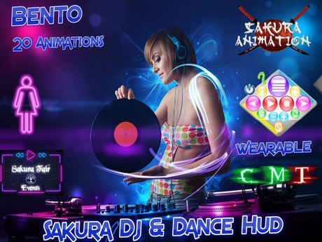 Second Life Marketplace - Sakura Dance HUD DJ Bento
